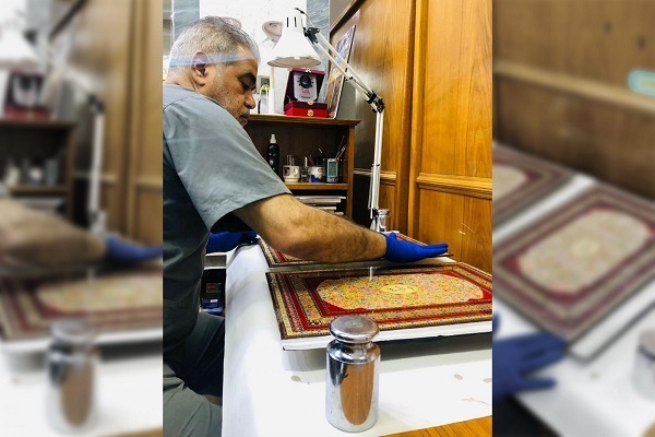 مرمت نسخ قدیمی قرآن کریم توسط عتبه عباسی