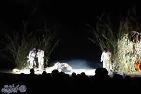 آیین اختتامیه نمایش «فریاد زیر آب» در آمل برگزار شد