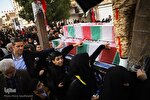 عکس | عزاداری ايام فاطمیه و تشييع پیکرهای 14 شهید دفاع مقدس در اهواز