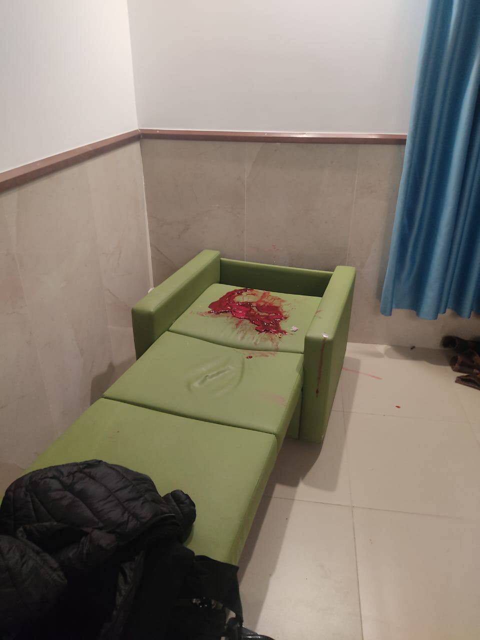 فیلم ترور سه رزمنده مقاومت روی تخت بیمارستان جنین