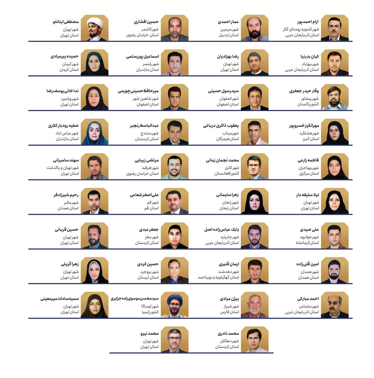 علی‌اصغر شعاعی در جمع منتخبین جشنواره بین‌المللی معلم