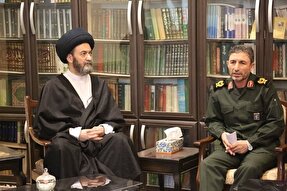 عکس | دیدار جمعی از مسئولان سپاه حضرت عباس(ع) اردبیل با آیت‌الله عاملی