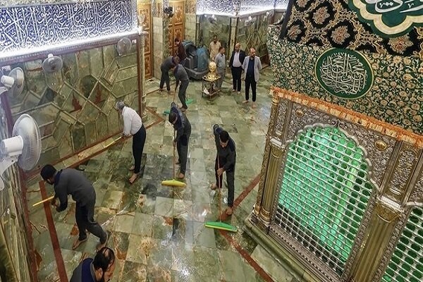 صحن و سرای امیرالمؤمنین(ع) در شب میلاد + عکس