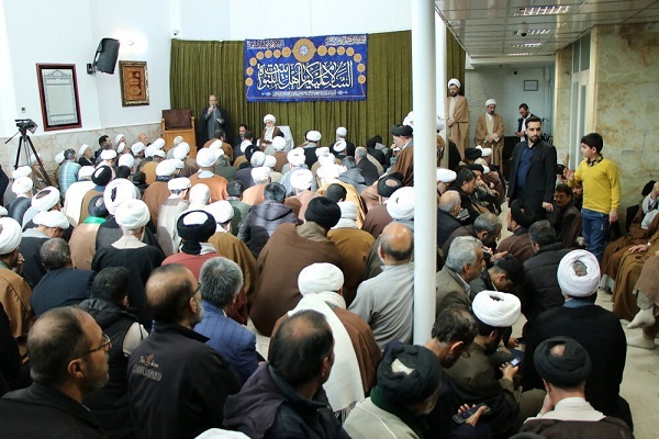 جشن میلاد امام علی(ع) در دفتر آیت‌الله العظمی نوری همدانی برگزارشد