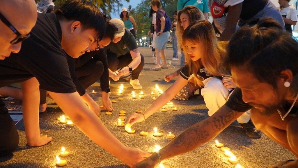 تجمع اعتراضی به جنایات اسرائیل در چیانگ مای تایلند 