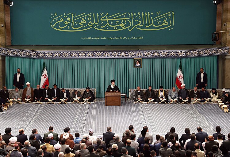 دیدار شرکت کنندگان در مسابقات بین‌المللی قرآن با رهبر معظم انقلاب