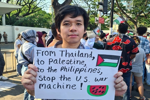 برگزاری تجمع همبستگی با فلسطین در تایلند + عکس برگزاری تجمع همبستگی با فلسطین در تایلند + عکس