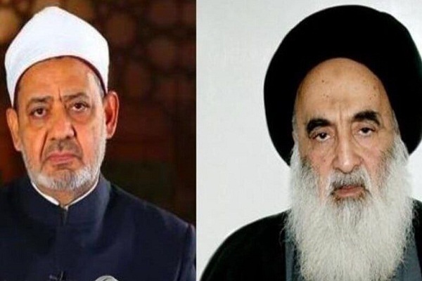 شیخ الازهر با آیت الله سیستانی دیدار میکند/اماده شیخ الازهر با آیت الله سیستانی دیدار میکند/اماده