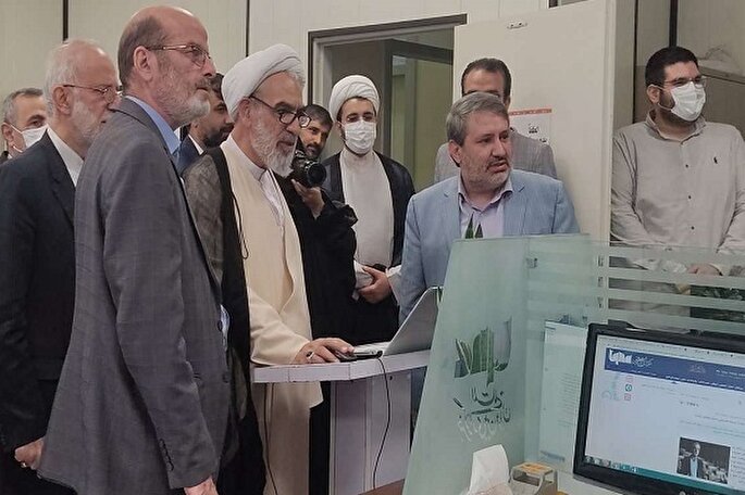 آیتالله محسن قمی در مراسم افتتاح بیستودومین زبان ایکنا آیتالله محسن قمی در مراسم افتتاح بیستودومین زبان ایکنا