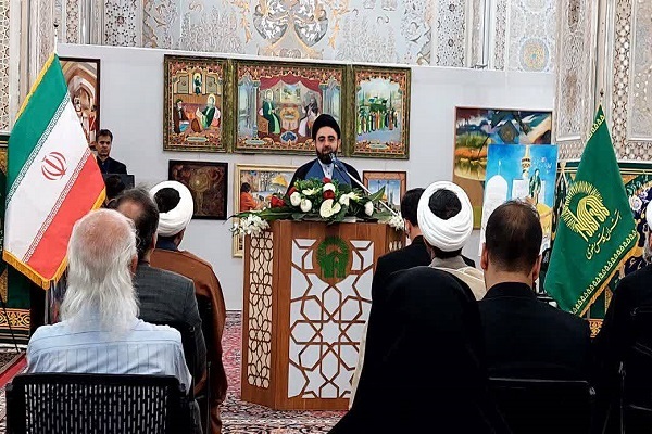 نمایشگاه هنری «عش الولایه» در حرم مطهر رضوی افتتاح شد