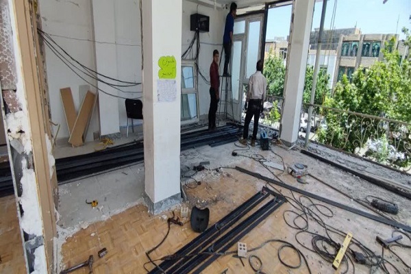 بازسازی مهدقرآن خوی از زلزله