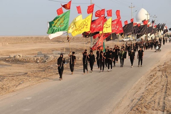 آغاز پیاده‌روی اربعین از جنوبی‌ترین نقطه عراق