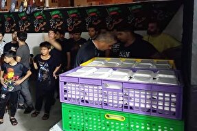 اجرای طرح اطعام و احسان حسینی در کیش