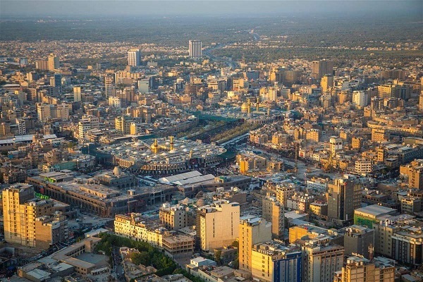 تصاویر هوایی از حال و هوای کربلا در صبح روز عاشورا