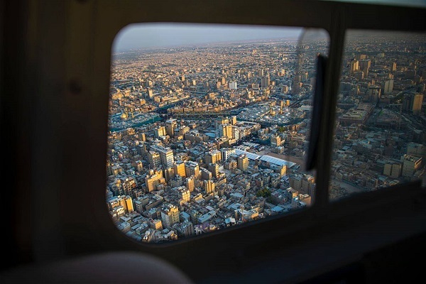 تصاویر هوایی از حال و هوای کربلا در صبح روز عاشورا