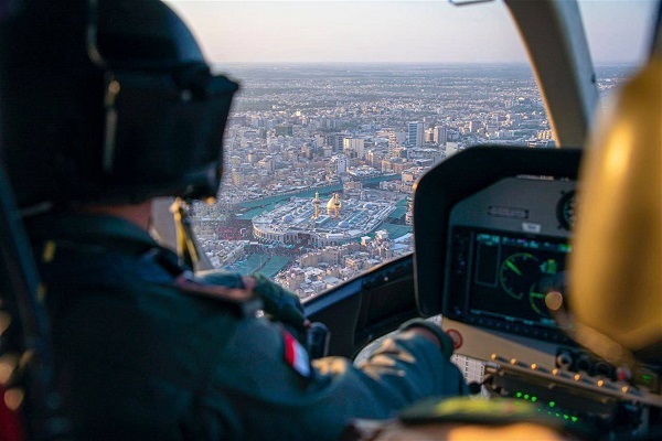 تصاویر هوایی از حال و هوای کربلا در صبح روز عاشورا