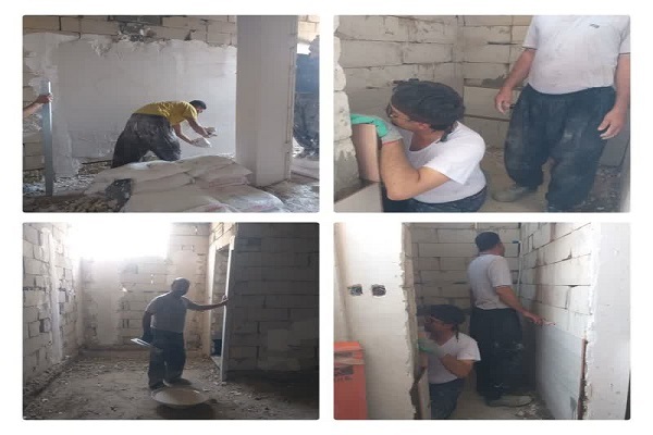 بازسازی و تعمیر حسینیه در کربلای معلی به همت بچههای هیئت بازسازی و تعمیر حسینیه در کربلای معلی به همت بچههای هیئت