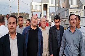 معاون پشتیبانی، حقوقی و امور مجلس وزارت نیرو از مرز باشماق مریوان کرد + عکس