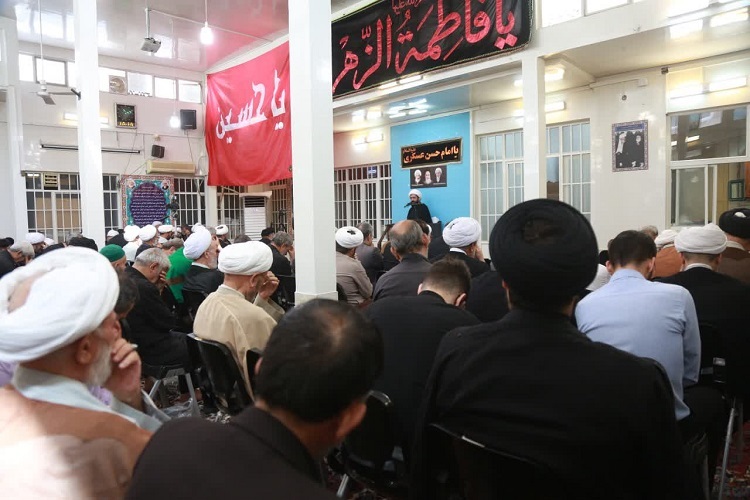 برپایی مراسم عزاداری شهادت امام حسن عسکری(ع) در دفتر آیت‌الله فاضل لنکرانی