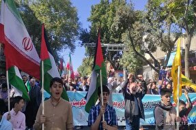 عکس | راهپیمایی مردم کردستان در حمایت از طوفان الاقصی