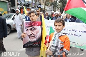 عکس | حضور پرشور دانش‌آموزان اردبیلی در راهپیمایی حمایت از مردم فلسطین
