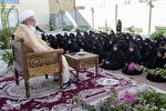 حضور امام جمعه یزد در مدرسه دخترانه شهید مطهری + عکس