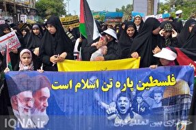 اجتماع بانوان قرآنی بوشهر در حمایت از کودکان غزه‌ + فیلم و عکس