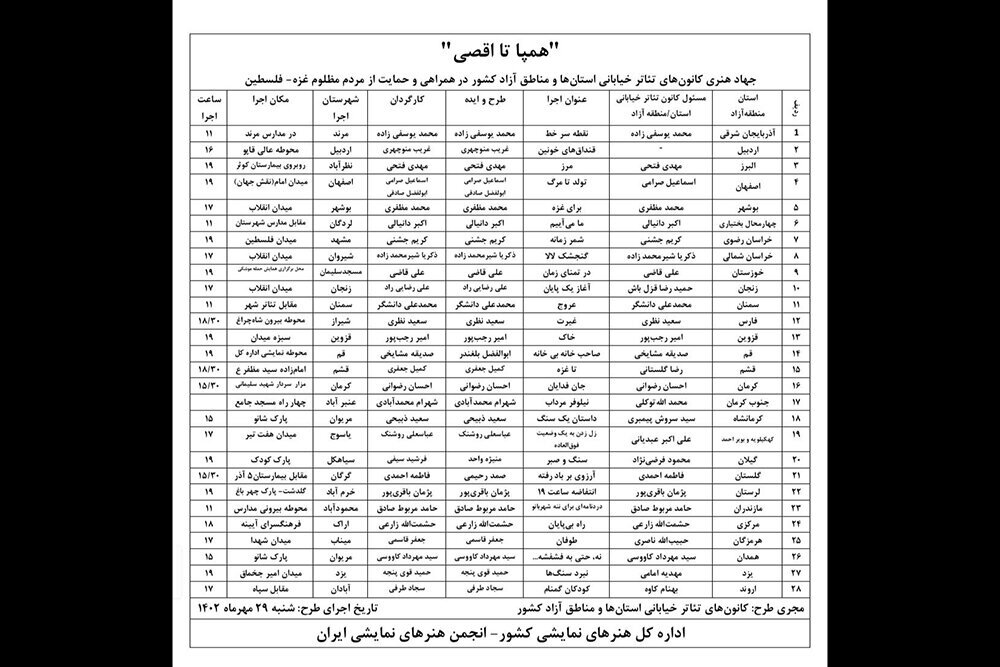 اجرای «خطابه فتح قدس»