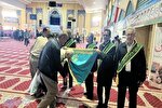 عکس | آیین پرچم گردانی مسجد جمکران در نماز جمعه بابلسر