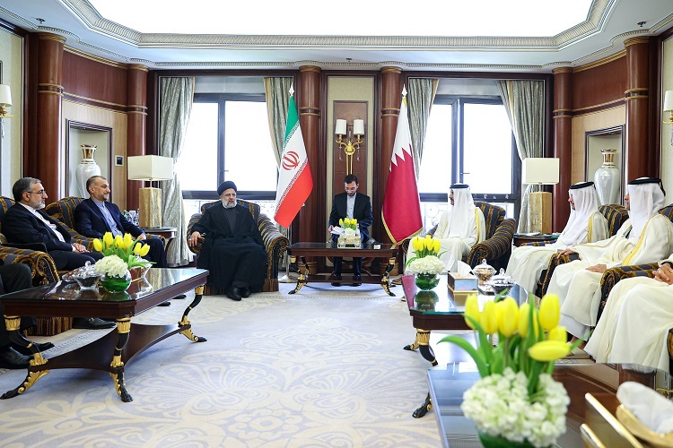 دیدار رئیس جمهور کشورمان و امیر قطر