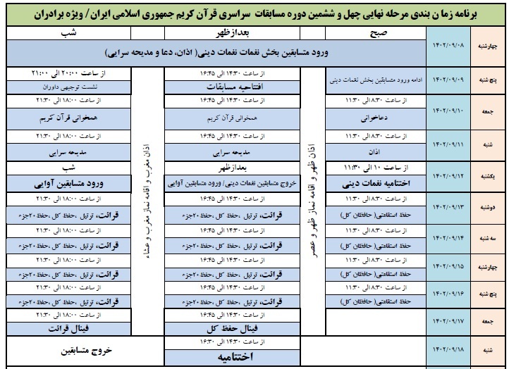 رقابت‌های مسابقات اوقاف آغاز شد