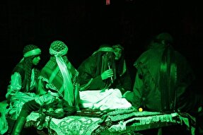 عکس | تعزیه شهادت حضرت زهرا(س) در ده‌زیار