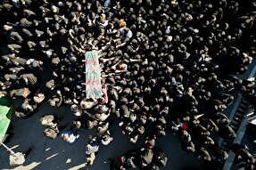 تشییع پیکر مطهر شهدای گمنام دفاع مقدس در گرگان برگزار شد