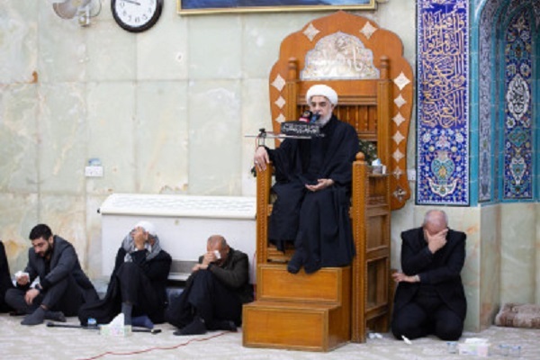 برگزاری مراسم عزاداری حضرت فاطمه (س) توسط آستان مقدس حسینی + عکس