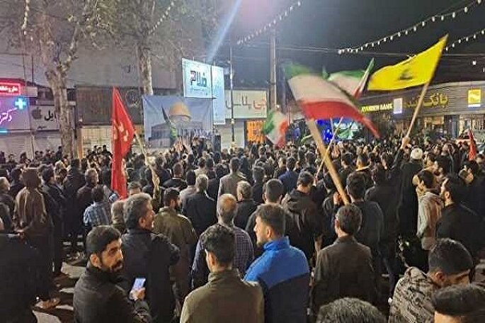 اجتماع مردم مازندران در محکومیت جنایات اخیر اسرائیل