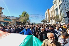 فیلم | حضور پرشور مردم سنندج در راهپیمایی روز قدس ۱۴۰۳