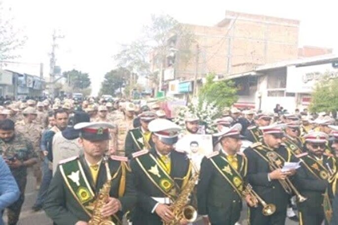 پیکر شهید «جهان بیگی» در کلاله تشییع شد