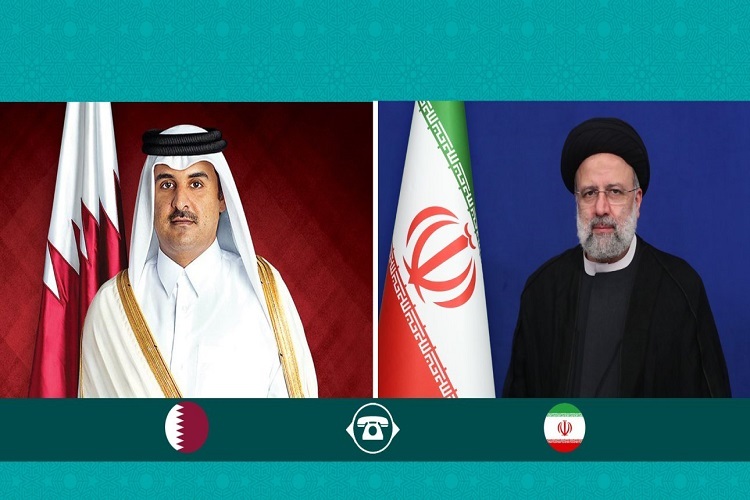 مکالمه تلفنی رئیس‌جمهور و امیر قطر