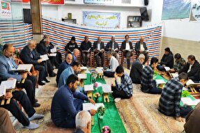عکس | جمع‌خوانی قرآن در مؤسسه ایثارگران بصیر کرمان