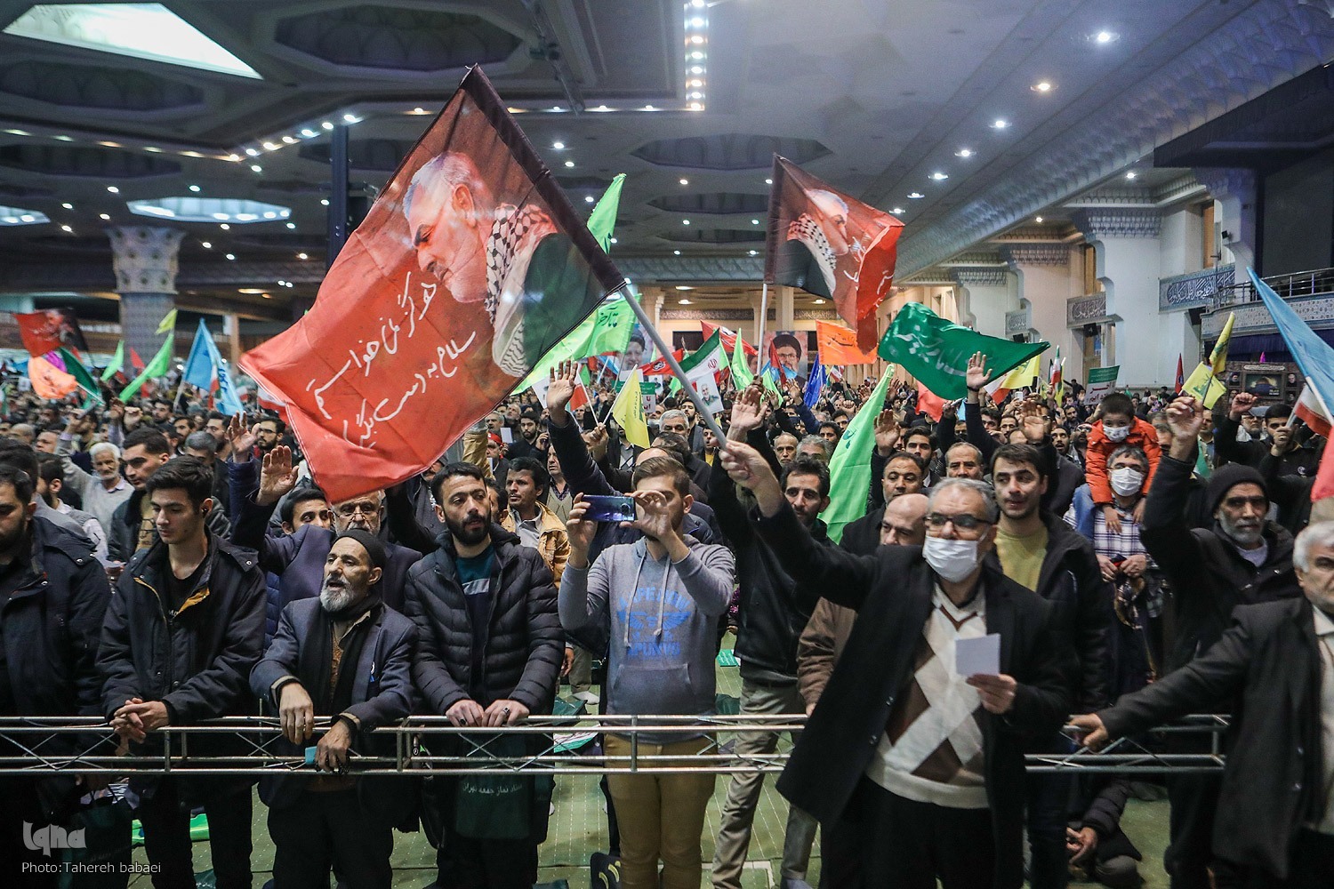 آیین بزرگداشت پنجمین سالگرد شهید سلیمانی در مصلای امام خمینی(ره)