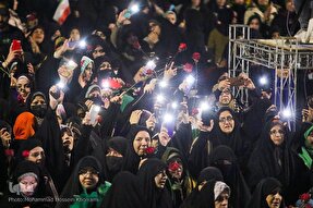 عکس | گلباران حرم مطهر امام رضا(ع) در شب میلاد جوادالائمه(ع)