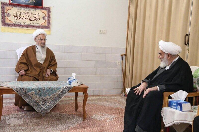 رئیس دفتر مقام معظم رهبری با آیت‌الله العظمی مکارم شیرازی دیدار کرد