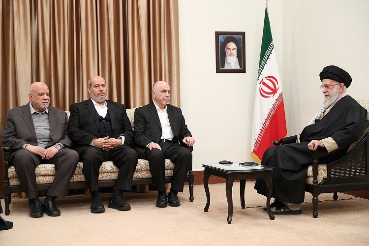 دیدار رئیس و اعضای شورای رهبری حماس با رهبر معظم انقلاب دیدار رئیس و اعضای شورای رهبری حماس با رهبر معظم انقلاب