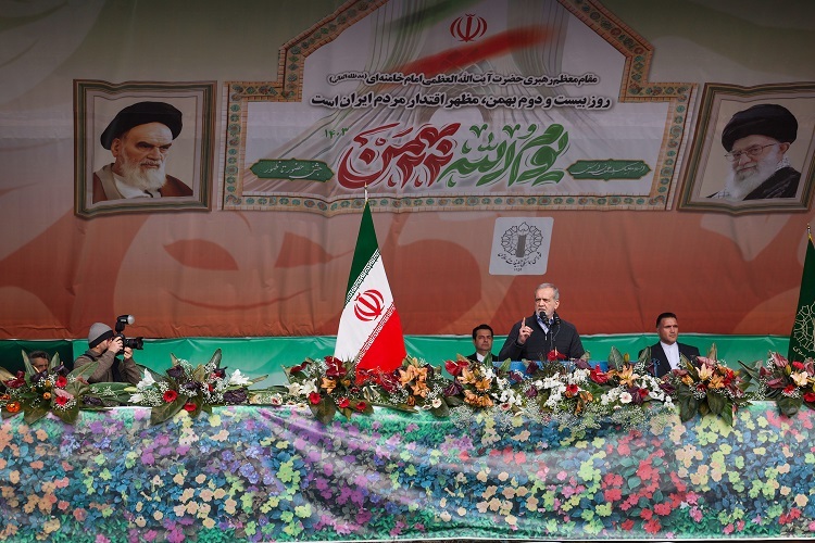 پزشکیان در مراسم 22 بهمن