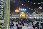 عکس | حرم امام رضا(ع) در شب نیمه شعبان