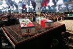 عکس | وداع با پیکر 4 شهید دفاع مقدس و مدافع امنیت در مشهد