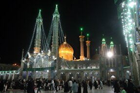 عکس | حرم بانوی کرامت در شب میلاد امام مجتبی(ع)