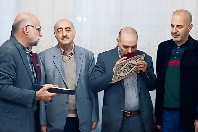 دیدار فعالان قرآنی لرستان با جانباز دوران دفاع مقدس