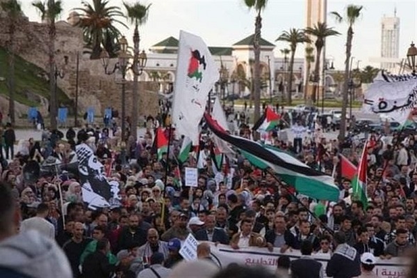 حمایت مراکشیها از تجمعات دانشجویی ضد صهیونیستی حمایت مراکشیها از تجمعات دانشجویی ضد صهیونیستی