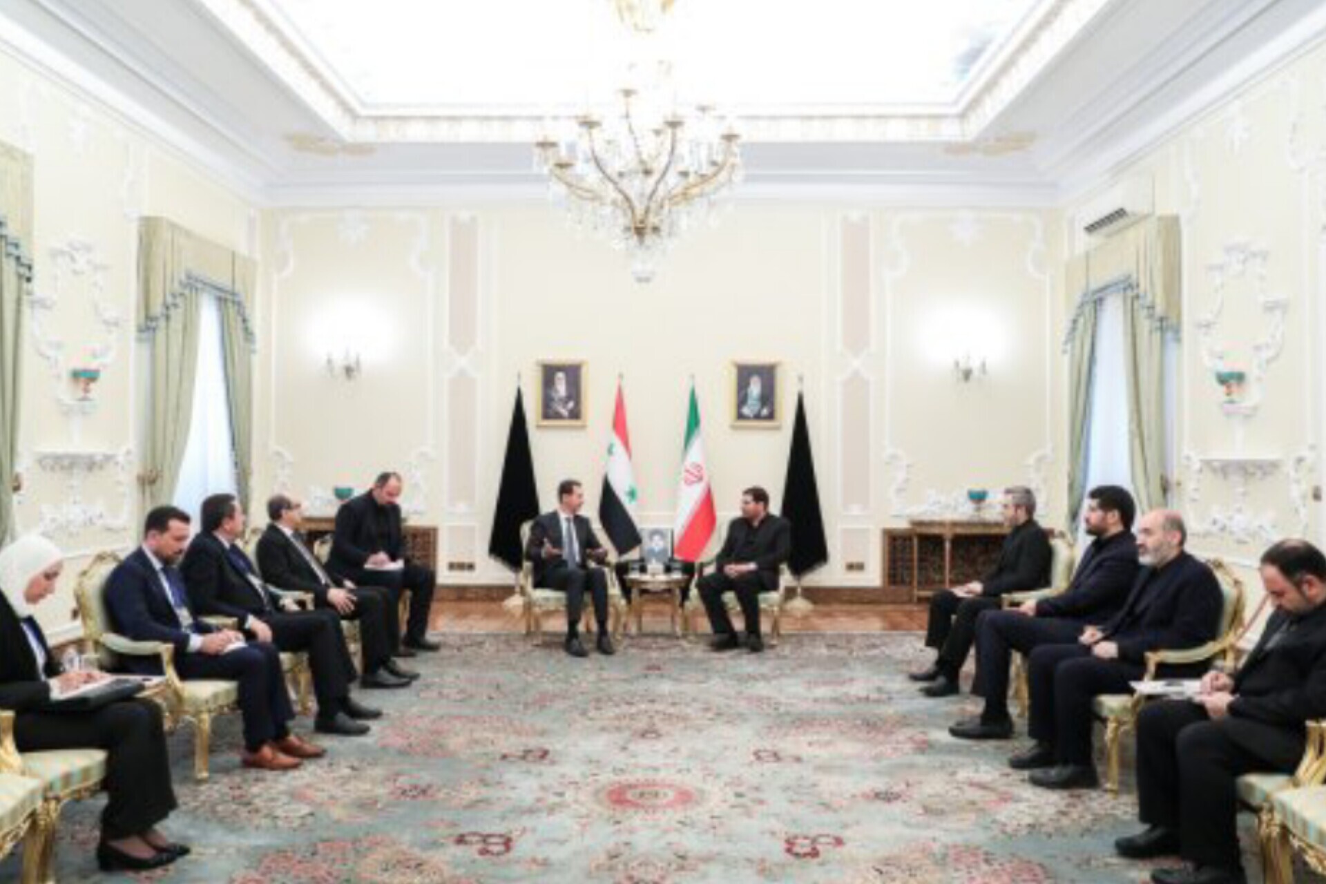 مخبردر دیدار رئیس جمهور سوریه